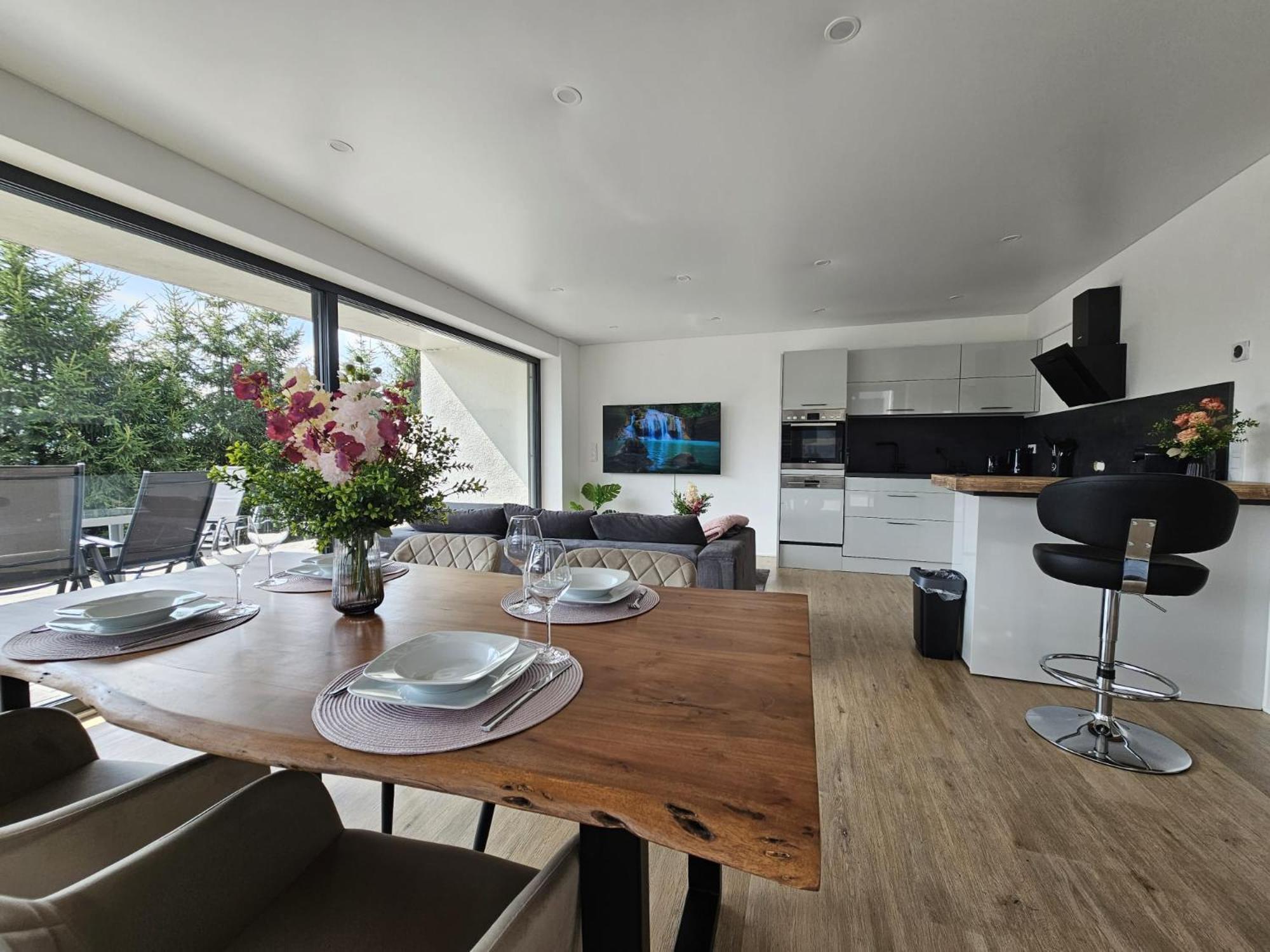Stilvolle Wohnung Mit Blick Und Selbst-Check-In バート・ベルレブルク エクステリア 写真
